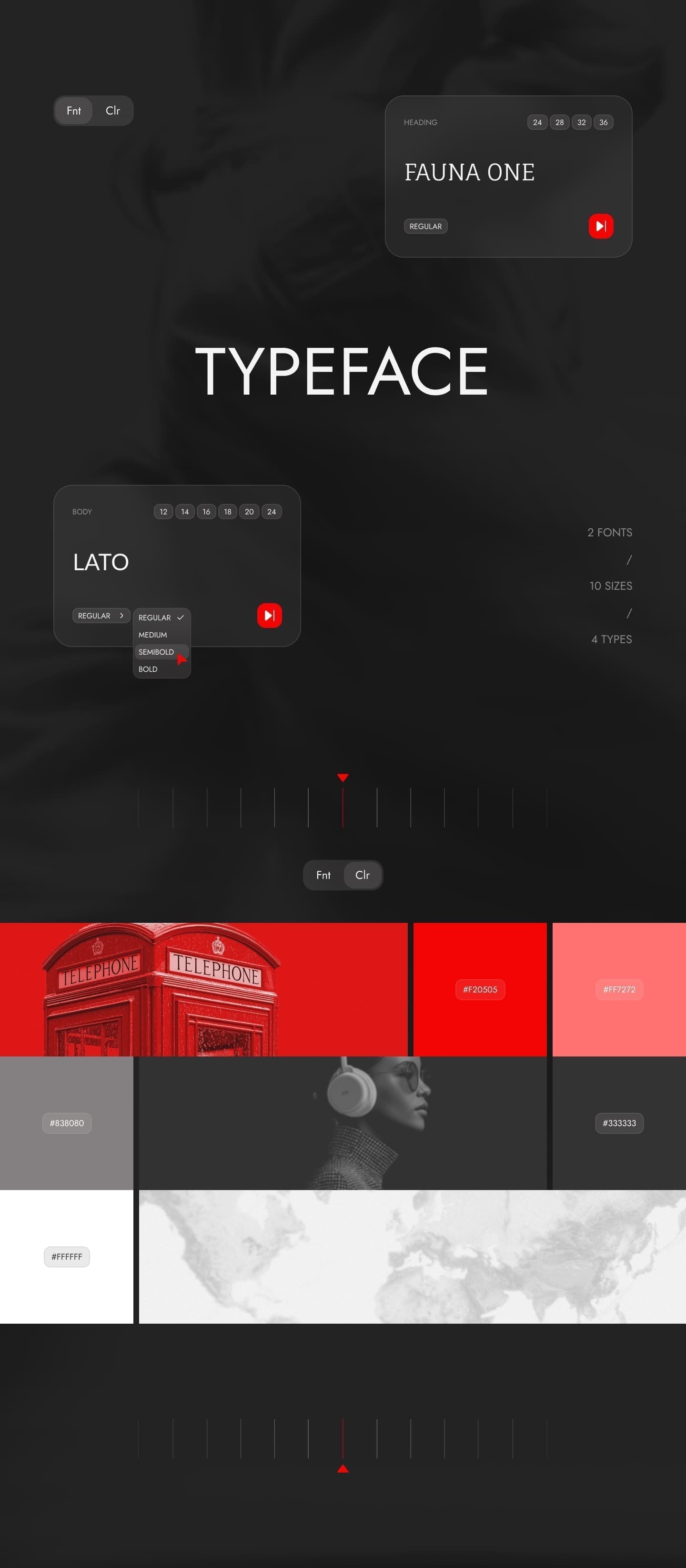 Cobble — typeface and colors