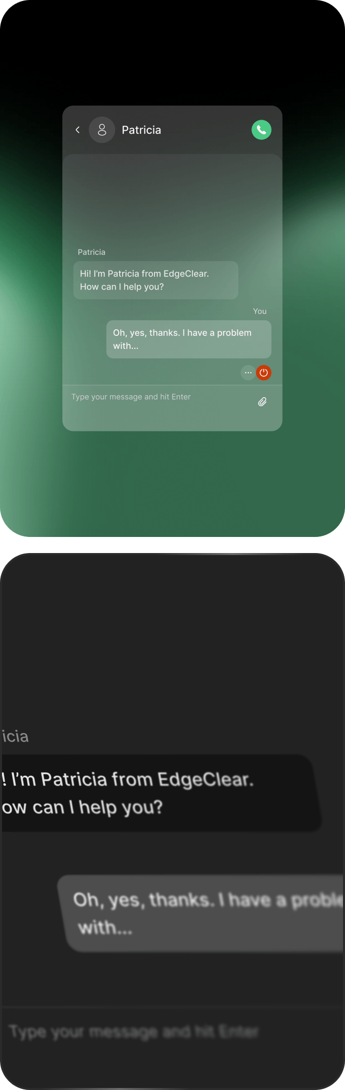 EdgeClear Catalyst — Mobile Screens