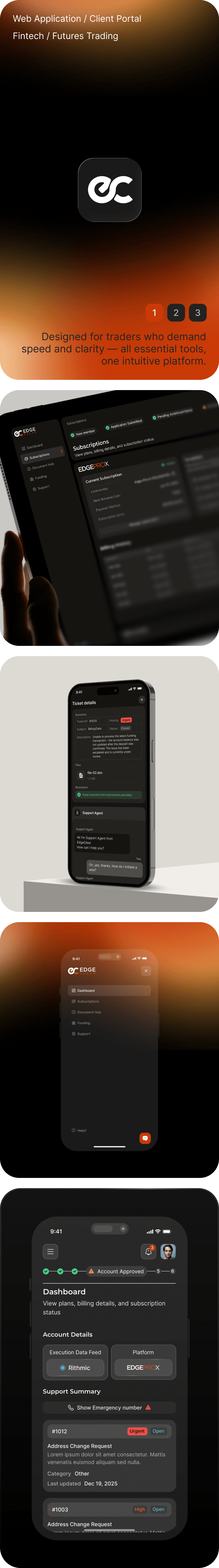 EdgeClear Catalyst — Mobile Screens