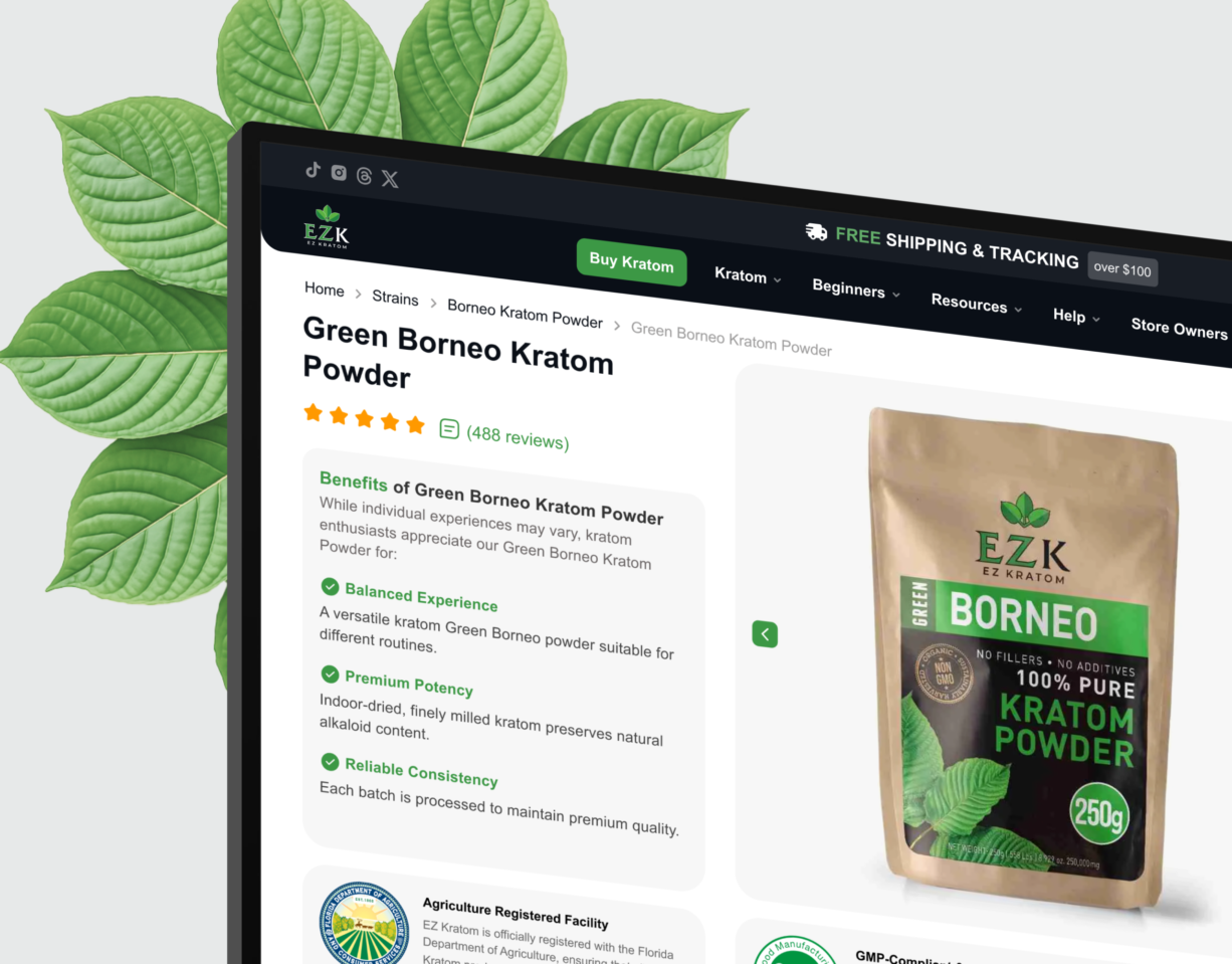 EZ kratom after image